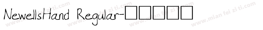 NewellsHand Regular字体转换